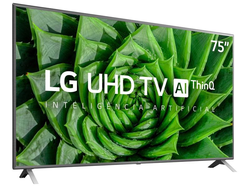 Smart TV 4K LED IPS 75” LG 75UN8000PSB Wi-Fi - Bluetooth HDR
